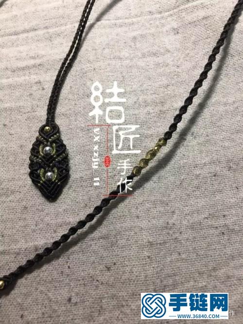 中國結彩金蠟線尾扣的詳細編制教程