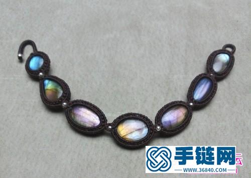蠟線隨形寶石手鐲的詳細制作圖解